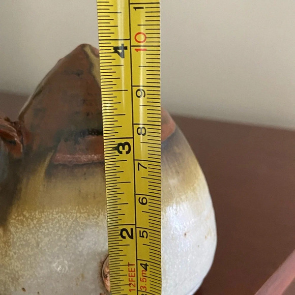 1980 Greg Wooten Indian River Pottery Brown Organic Earth stoneware Salt Pepper - Picture 10 of 10